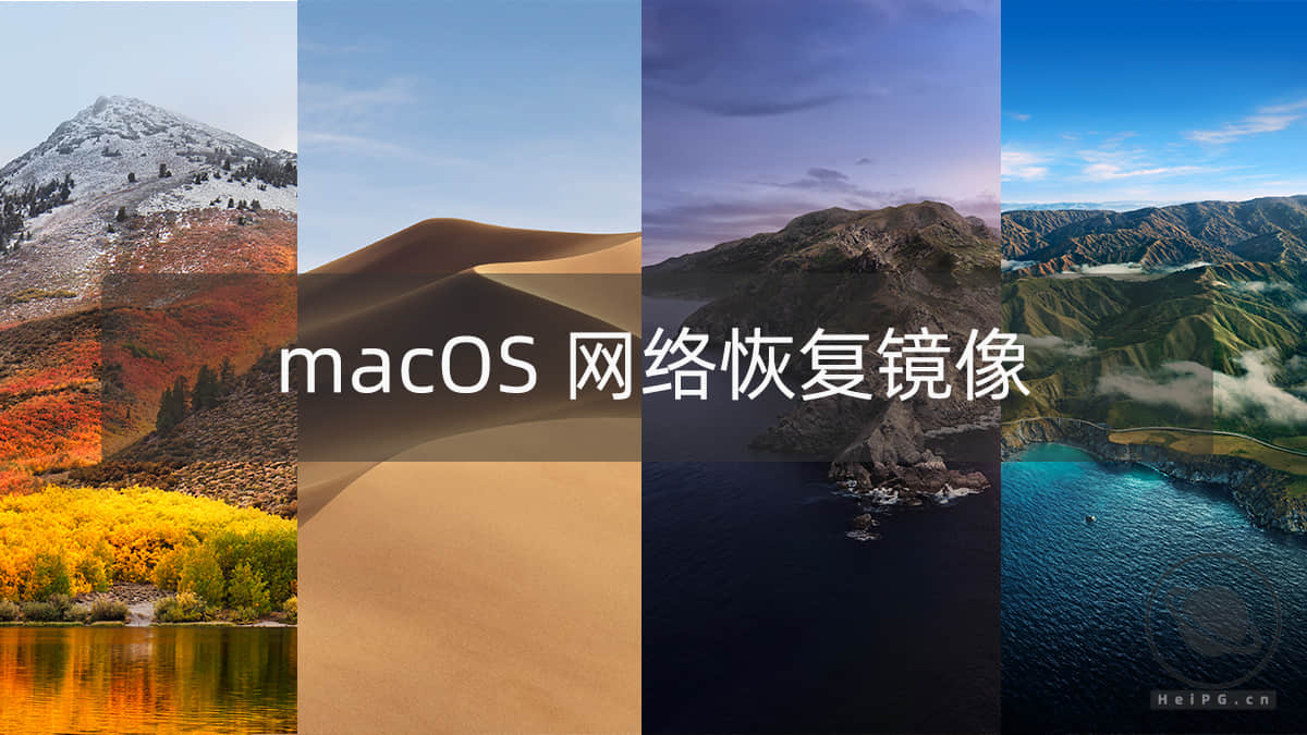 macOS 网络恢复镜像 10.13-11.0 自带 OpenCore 0.6.6 和 Clover r5131 及 WEPE