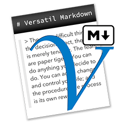 Markdown笔记本:Versatil Markdown 2.1.4